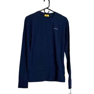 Allbirds Organic Cotton Allgood Cotton L/S Logo Tee Deep Navy Size Men XS New